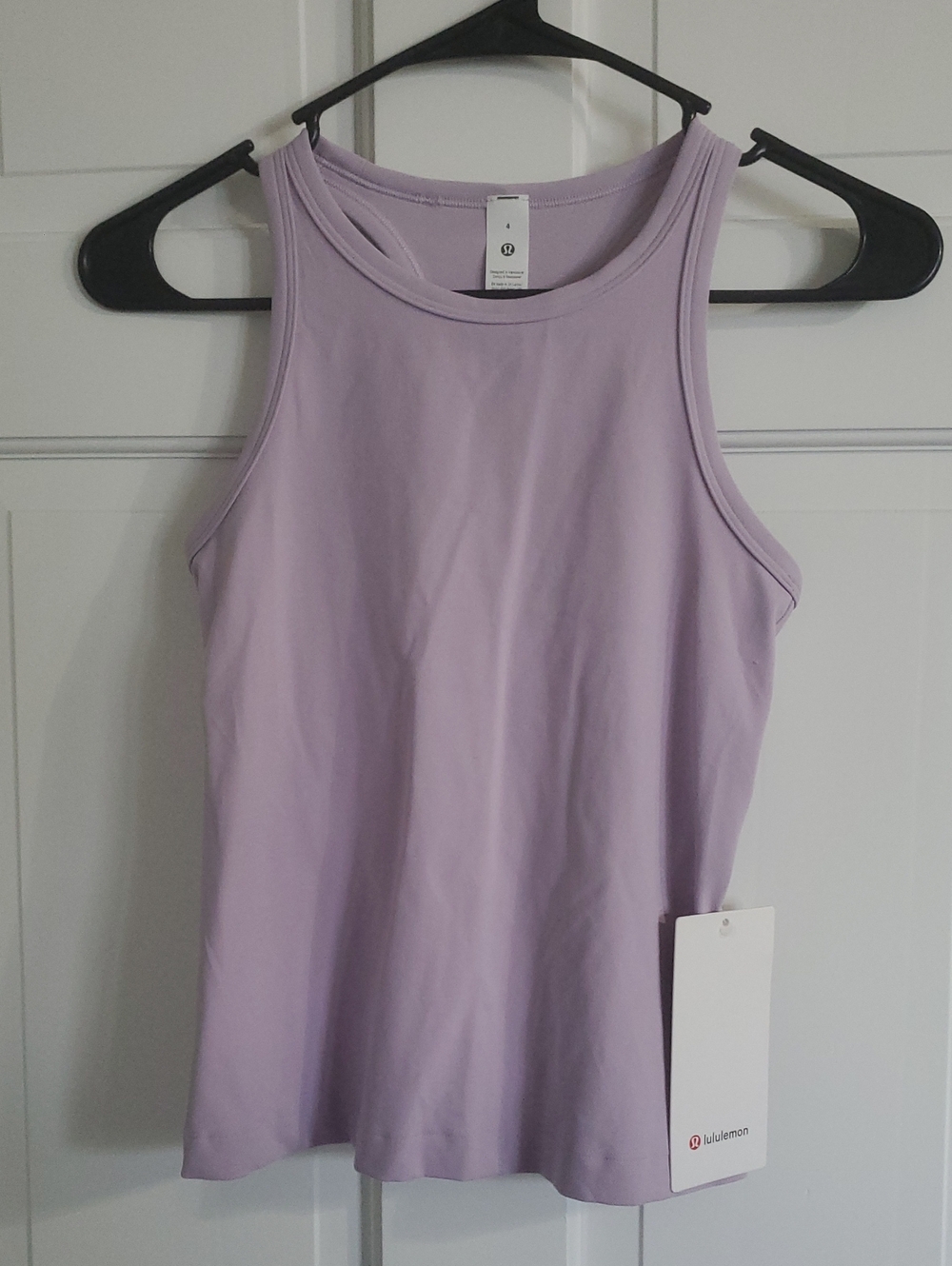 NET lululemon align Waist length Racer Lavender Lay Tank Women's Sz 4